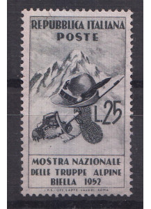 1952 Mostra Nazionale delle truppe Alpine Perfetto non Linguellato 1 Val Sassone 698